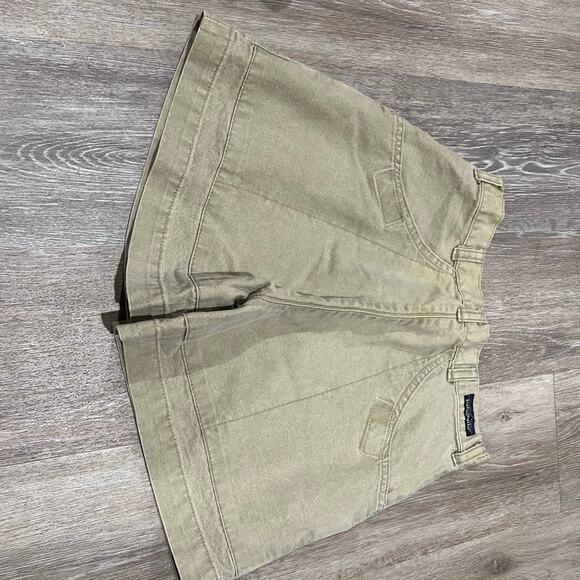 Patagonia Vintage Tan Beige Hiking Canvas cotton Shorts Size 30 - Picture 4 of 11